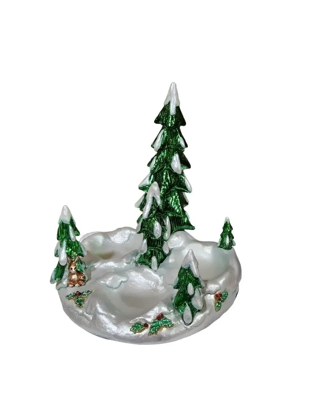 Waterford Holiday Heirloom Winter Tree snowy scene decor Village